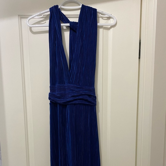 Topshop Multi Way Tie Plisse Dress - Picture 3 of 9